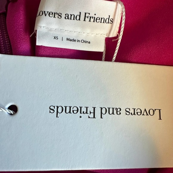 Lovers + Friends Barbie Pink Satin Halter Mini Slip Dress XS Backless Hayes NEW - Picture 9 of 9